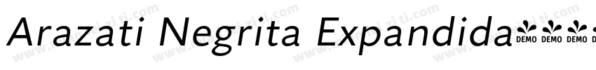 Arazati Negrita Expandida字体转换